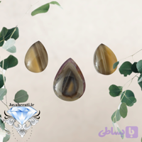 ست عقیق سلیمانی اشک تراش معدنی وزیبا