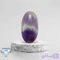 نگین مدالی آمیتیست طبیعی و خاص