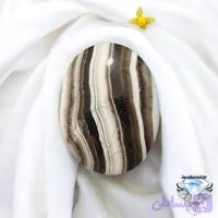 نگین داوودی هندی طبیعی و خوش نقش (ترک دارد) | D0205
