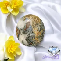 نگین عقیق داودی یمنی مصور درشت و معدنی