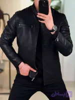 کت چرم مشکی 2311