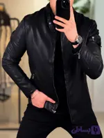 کت چرم مشکی 6888