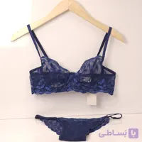 ست لباس زیر زنانه فنردار فانتزی تورگاز برند ژینا کد 3006