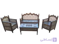 مبلمان ۴ نفره nasr-4xs5 با یک جلومیزی