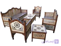 مبلمان ۷ نفره nasr-7xs4 به همراه ۲ میز