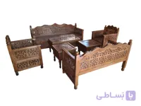 مبلمان ۷ نفره nasr-7xs5 به همراه ۳ میز