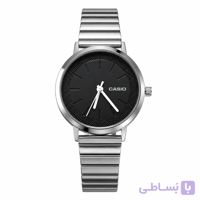 ساعت مچی مینیمال کاسیو – نقره‌ای با صفحه مشکی مدرنCasio Classic Minimal