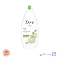 شامپو بدن داو مدل رفرشینگ (Refreshing) حاوی عصاره خیار و چای سبز – طراوت‌بخش و آبرسان با فرمول 0 %سولفات