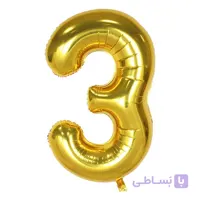 بادکنک فویلی طرح عدد 3