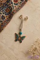 گیره مس و فیروزه پروانه