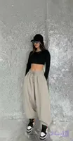 شلوار بگ جاگرشو دورس سه نخ داخل کرکی
