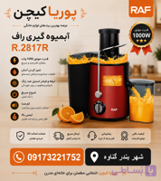 آبمیوه گیری تک کاره راف مدل R2817 ظرفیت ۴۵۰ میلی لیتر