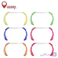 دسته شیشه شیر مدل دو رنگ برند ناوی وارداتی