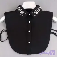 یقه حجاب سنگ دوزی شده کد bl