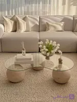 میز جلومبلی گوی سنگی مینیمال