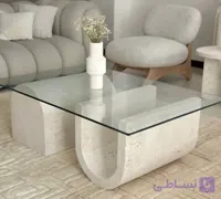میز جلومبلی U سنگی