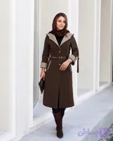 پالتو بافت کوپرکلاهدار زنانه مدل هلن کد846