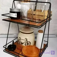 استند فلزی مربع کف چوبی ۲۴ × ۲۴ ×۳۴ ابعاد