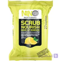 دستمال مرطوب آرایش پاک کن نینو مدل Lemon بسته 27 عددی