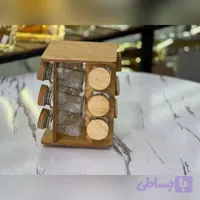 ست جا ادویه ای چوبی ۱۲ پارچه مک کارتی مدل 2