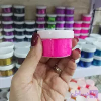 رنگ پودری فلورسنت صورتی