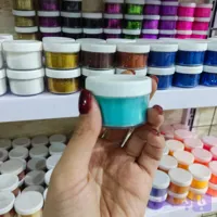 رنگ پودری صدفی فیروزه ای