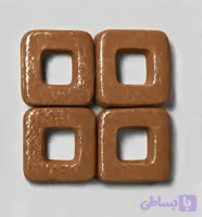 رنگ نسکافه ای مکعبی شمع سازی