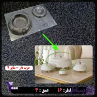 قالب طلقی ظرف دربدار خمره ای سایز4 کد197