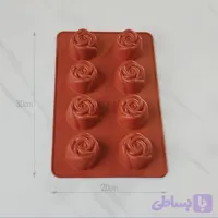 قالب سیلیکونی رز ۸ خانه