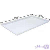 سینی پلاستیکی سایز ۷۵ در ۴۶ بسته ‌۶ عددی