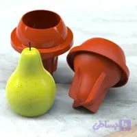 قالب سیلیکونی گلابی سه بعدی