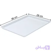 سینی پلاستیکی سایز ۲۸ در ۳۸ بسته ۶ عددی (کد 75VC6)