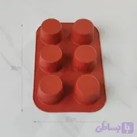 قالب دسر سیلیکونی مافین بزرگ ۶ خانه