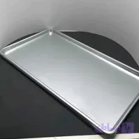 سینی طرح استیل عرض ۲۸ طول ۴۸ بسته ۲ عددی