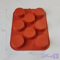قالب دسری سیلیکونی استوانه سوفله ۸ خانه