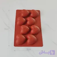 قالب دسری سیلیکونی قلب سه بعدی
