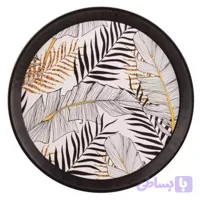 سینی گرد کافه ای رنگ ثابت قطر 27.5