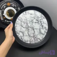 سینی گرد از جنس پلاستیک فشرده رنگ ثابت قطر 27.5 (کد U8FZ5)