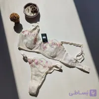 ست گلدوزی شیری لمون W‑SET‑11 | کاپ B