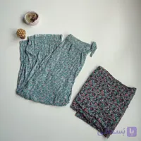 شلوار راحتی پلیسه گل گلی W-PANT-01