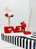 اکسسوری سنگ مصنوعی مدل Love طرح خرس ولنتاین
