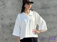 شومیز زنانه باکسی سفید