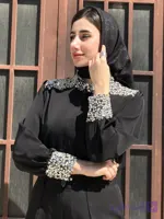 شومیز زنانه سنگدوزی مجلسی جنس کرپ الیزه