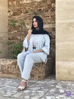 شومیز زنانه لینن فری سایز طرح سما
