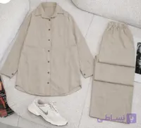 مانتو شلوار لینن نخی راحت و سبک(ارسال فوری)