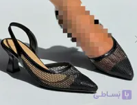 کفش مجلسی توری پاشنه دار