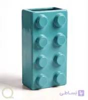 گلدان سرامیکی دست ساز میزچی طرح لگو (LEGO)