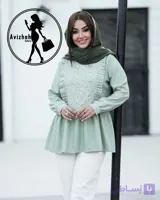 شومیز پایین چین زنانه مدل رز جنس صوفیا