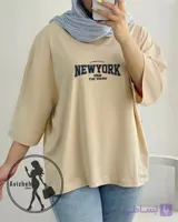 تیشرت زنانه بالنسیاگا مشکی مدل باکسی جنس پنبه سوپر