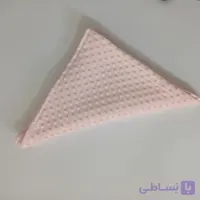 ست نوزادی رنگ صورتی و طوسی سایز نوزاد مجموعه شامل یک عدد بالش ویک عدد زیر انداز با رویه ضد اب ویک عدد پتو دو رو